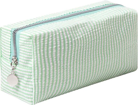 Striped Makeup Pouch
