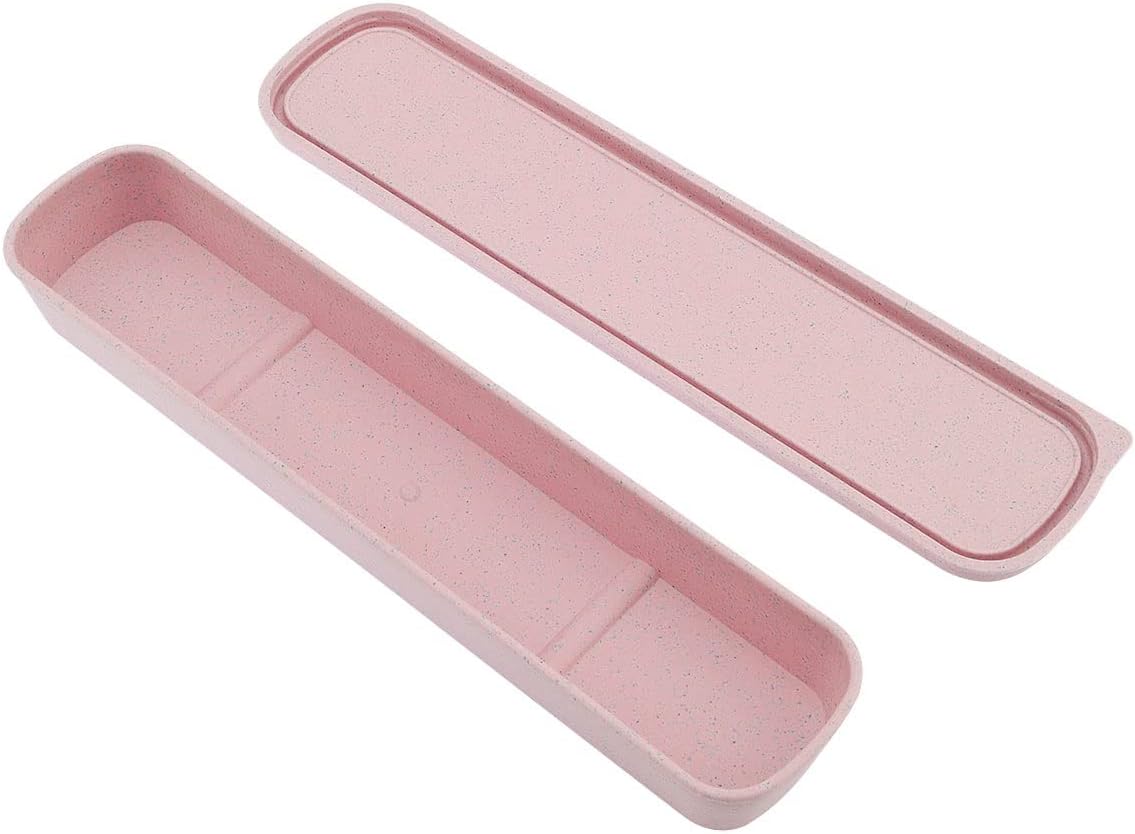 Pink slim cutlery storage case